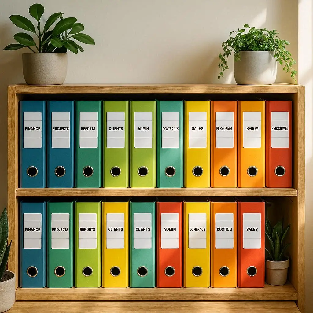 Unterlagen sortieren Ordner Kategorien