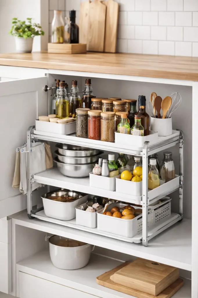 Küche organisiert mit einem küche organizer