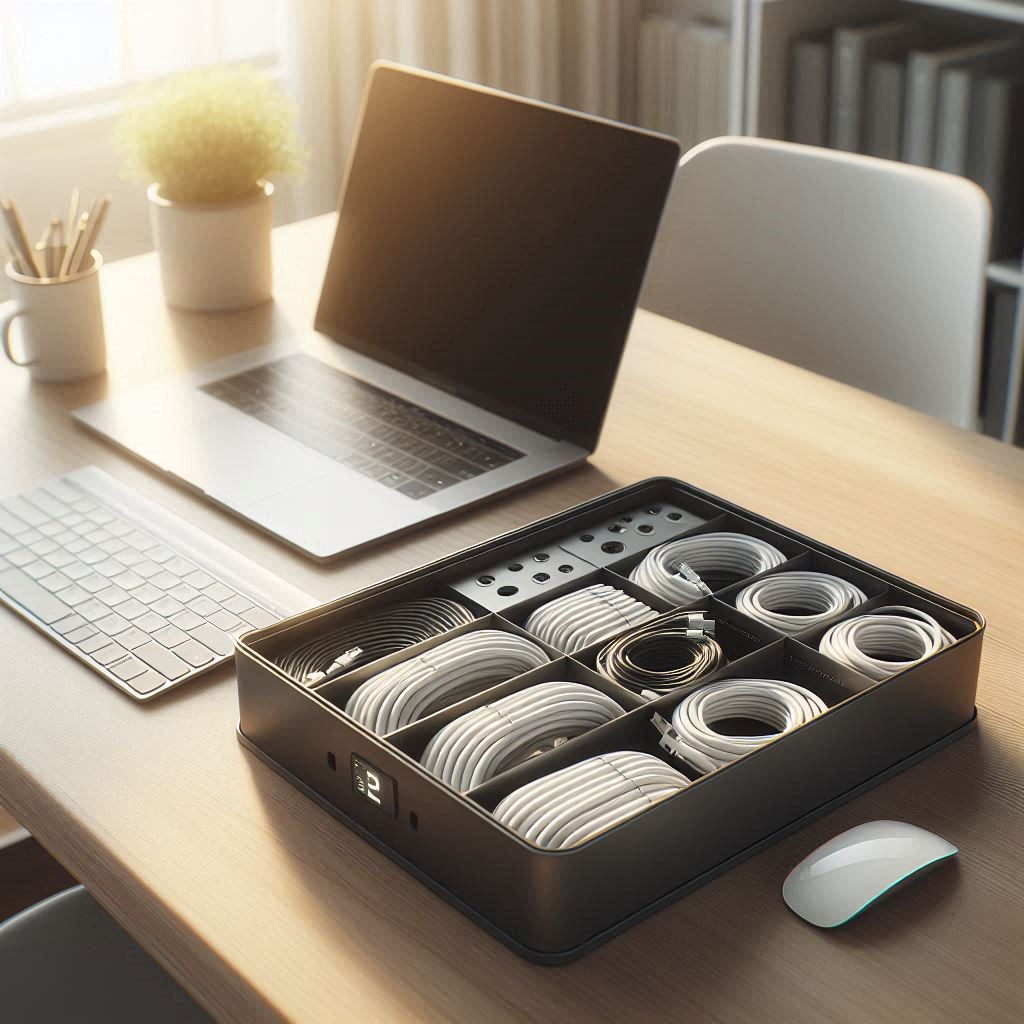 Kabel am Schreibtisch verstecken Kabelkanal