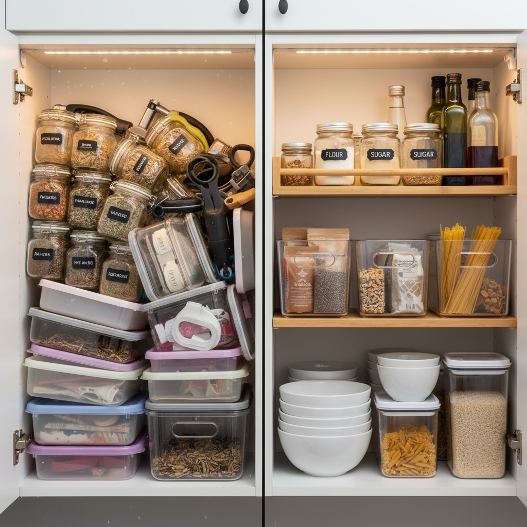 kuechenschrank sortieren