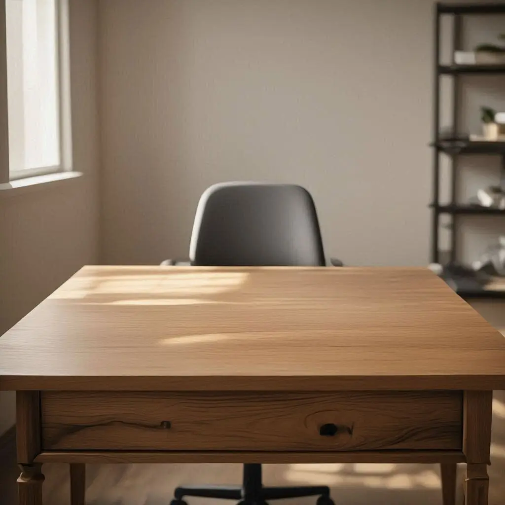 Büro ausmisten Tipps Schreibtisch leer 