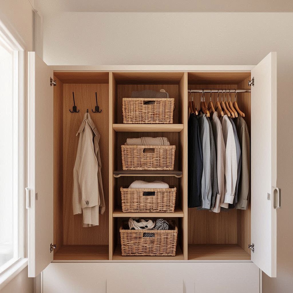 Garderobe organisieren Zonen System