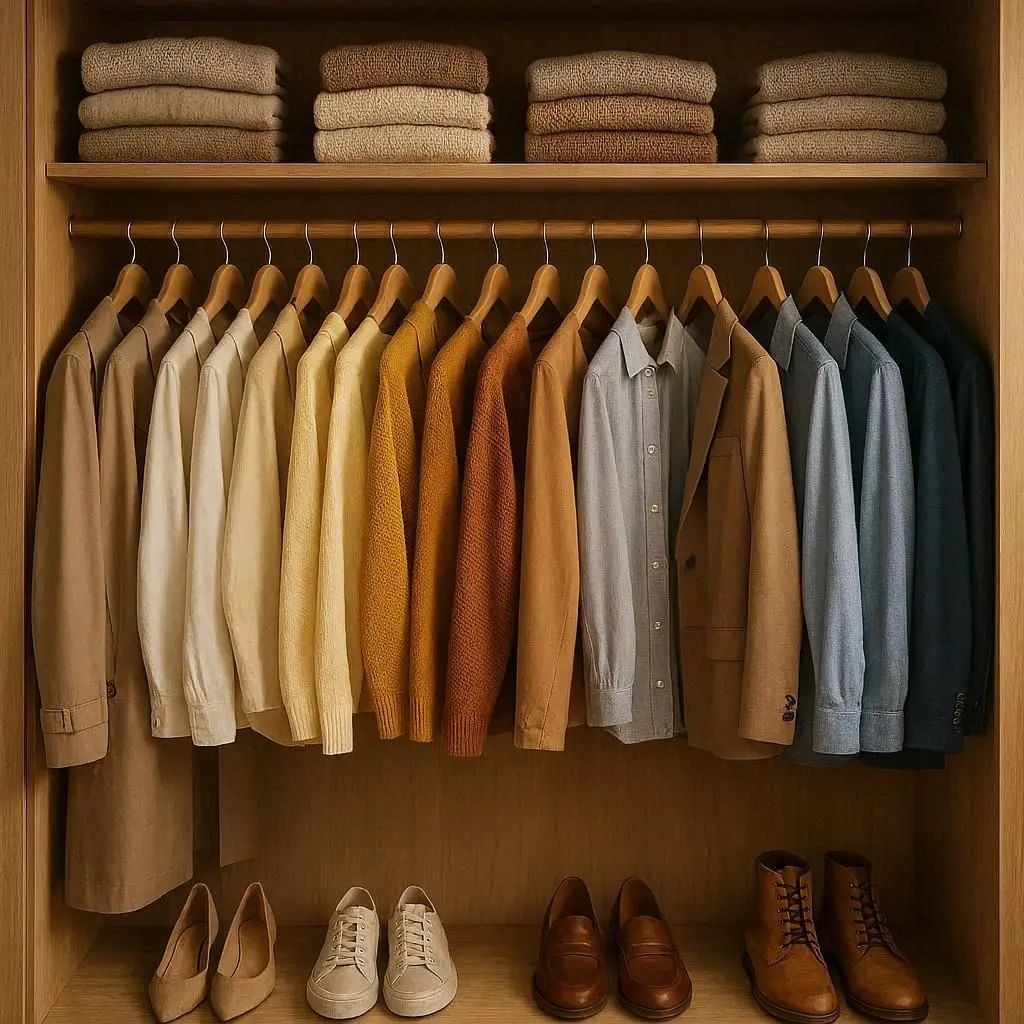 Kleidung falten platzsparend Schrank