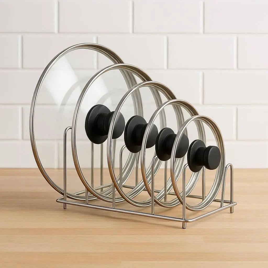 Topfdeckel aufbewahren Halter organisiert