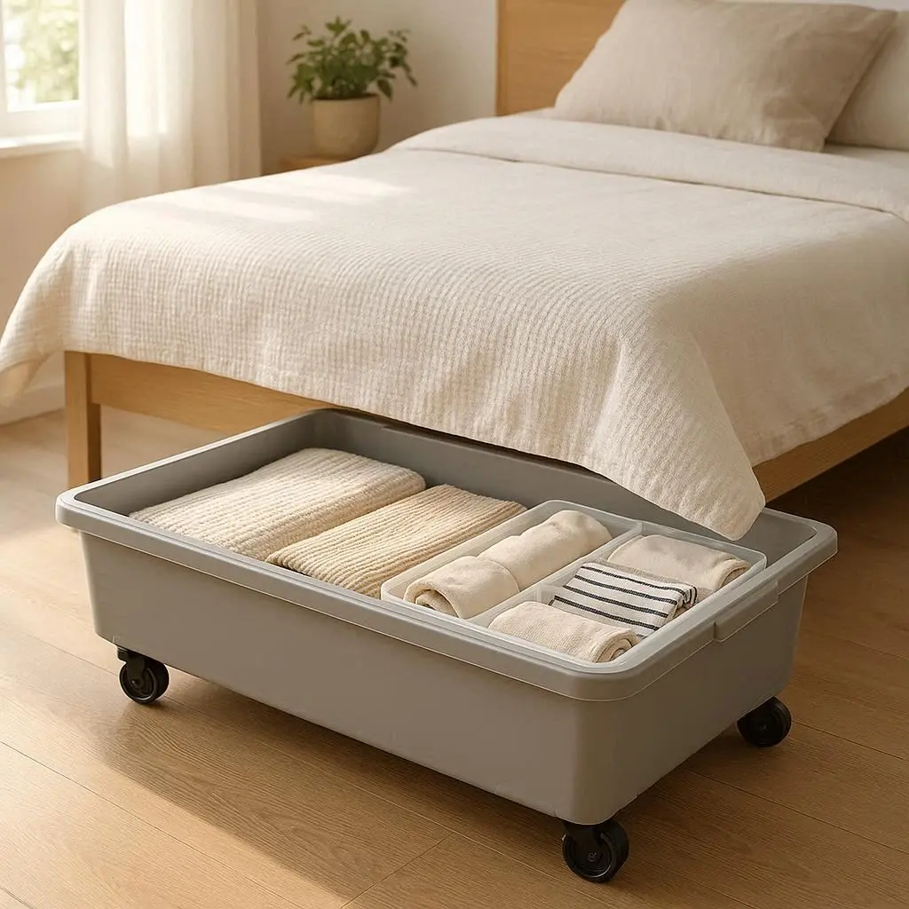 Unterbett Aufbewahrung Box Rollen