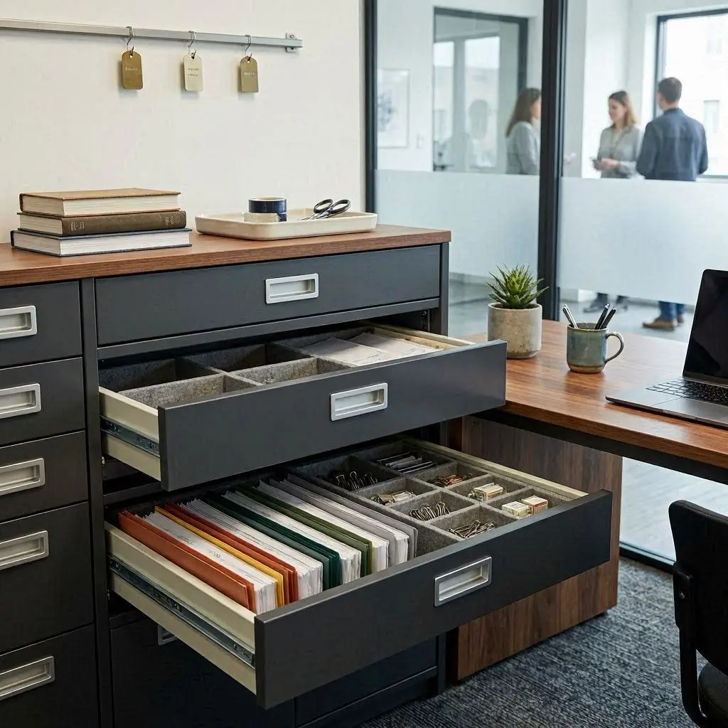 Schubladen strukturieren Büro Organizer Einsätze ordentlich