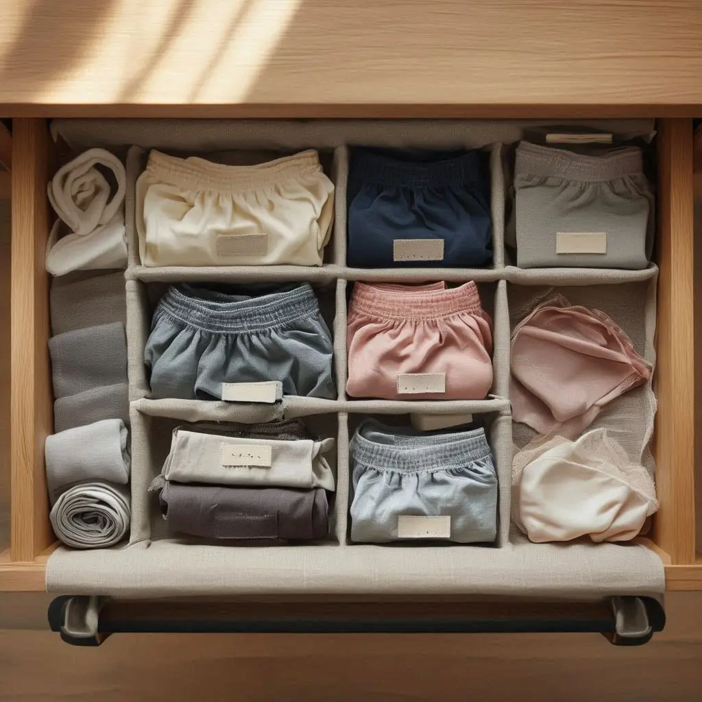 Unterwäsche aufbewahren ordentlich Schublade Organizer