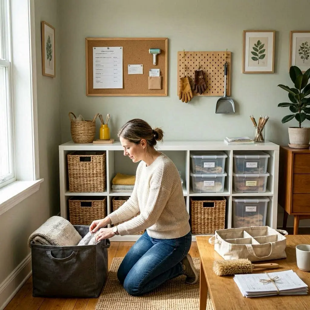 Wohnung richtig aufräumen mit einem festem System und Organizer