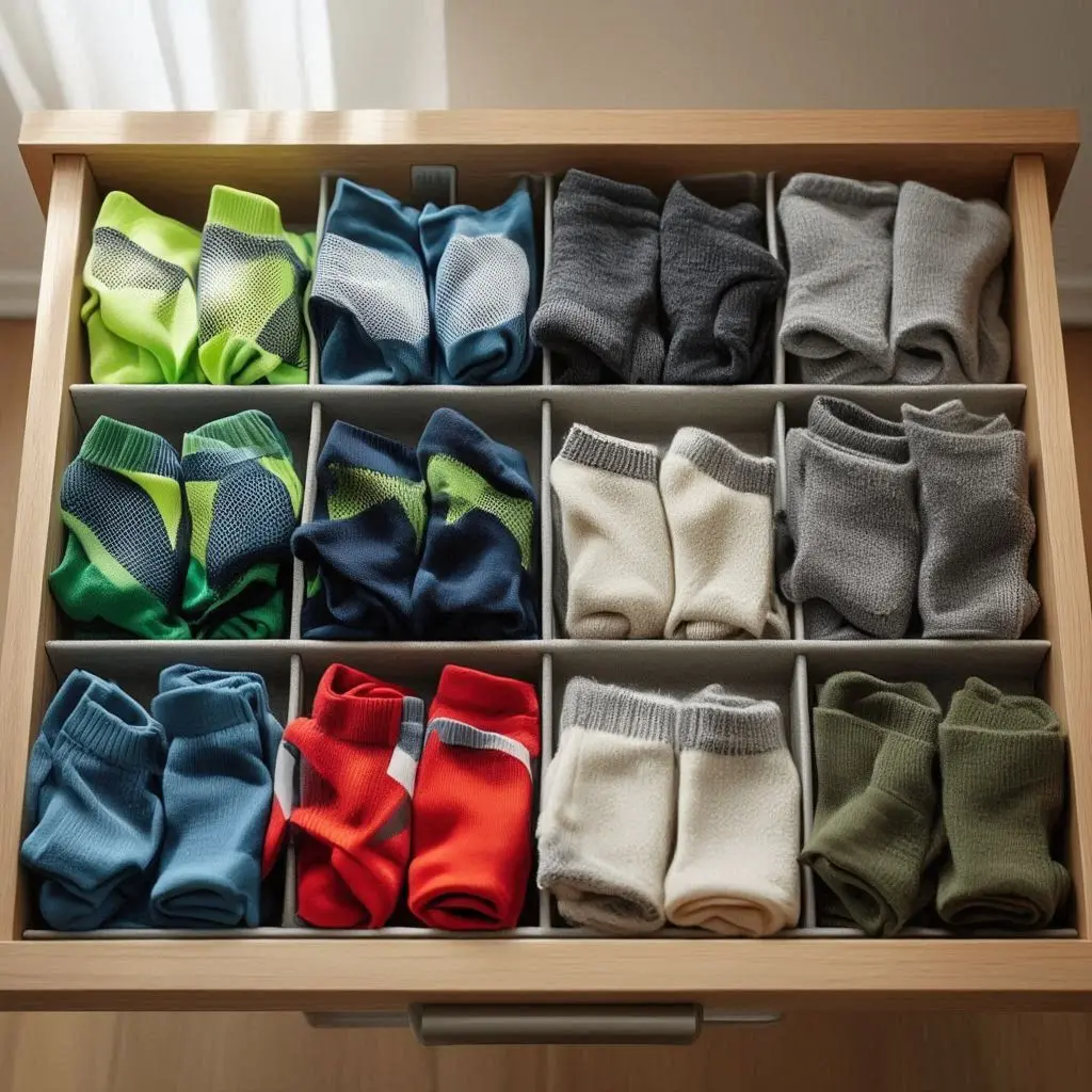Socken Organizer Schublade Paare Sportsocken Wollsocken